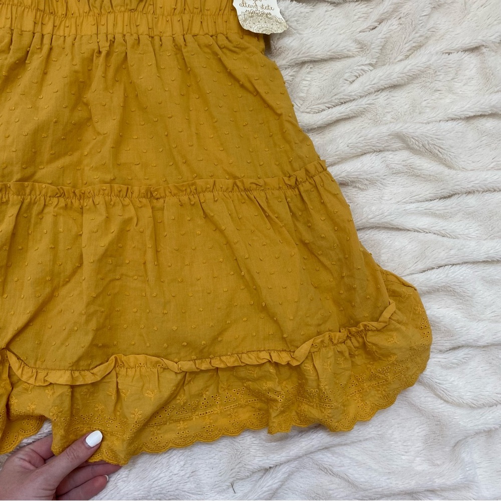 Mustard Ruffle Dress - Picture 5 of 7